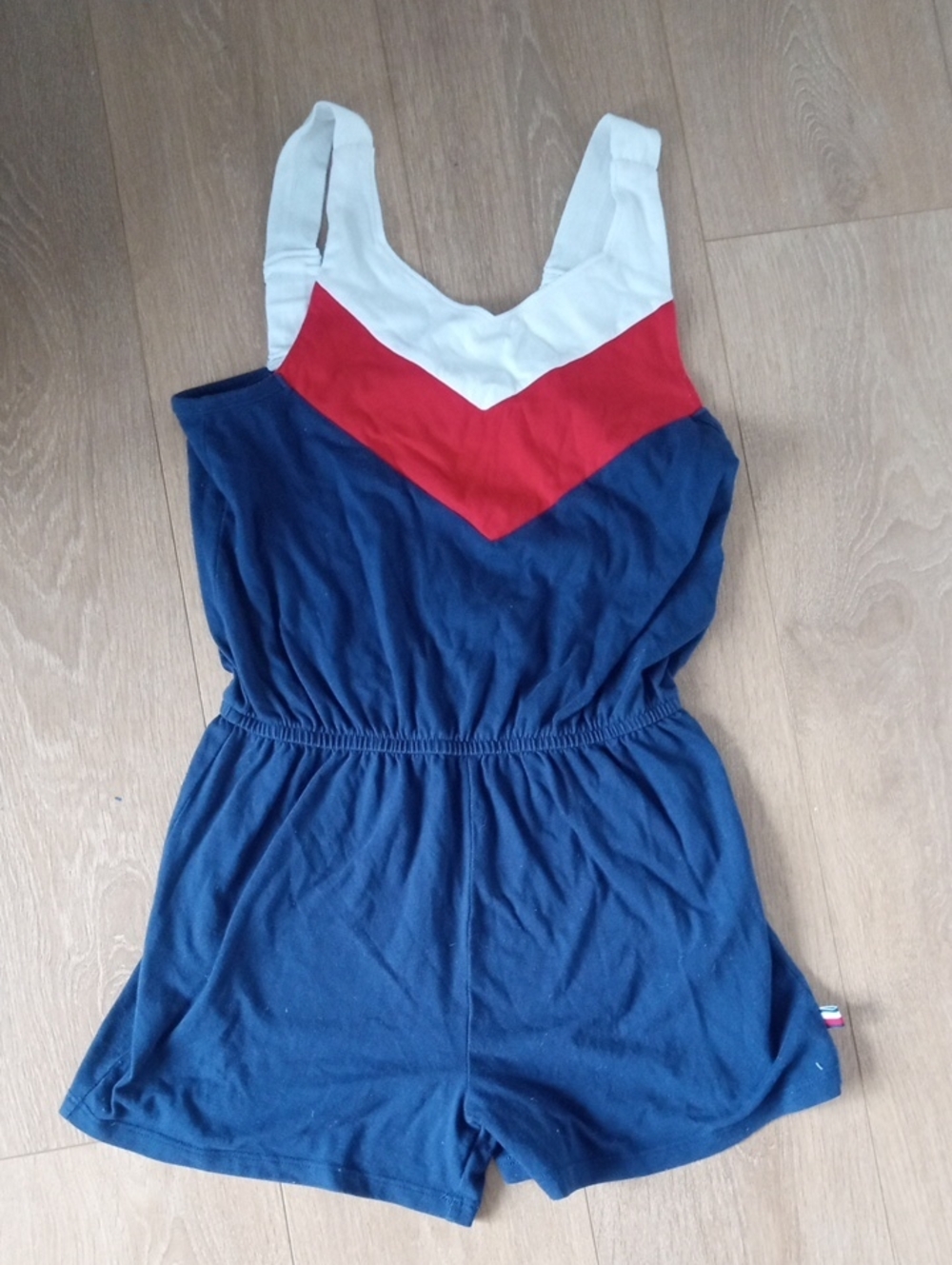 Tommy Hilfiger Navy, Red & White Girls' Sleeveless Romper